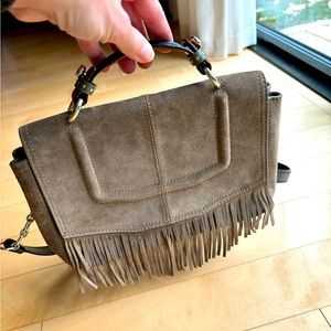 Maje Fall Winter Crossbody Suede Bag